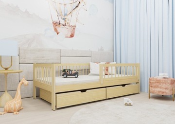 Łóżko dziecięce EDGAR 80X160 + szuflady SZYBKA WYS