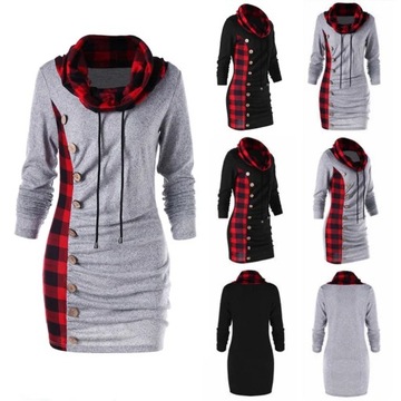 Fashion New Style Plaid Button Decoration Package