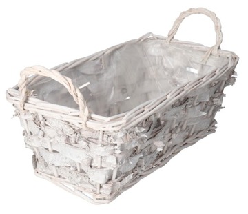 ЦВЕТОЧНЫЙ ГОРШОК С ДЕРЕВЯННОЙ КРЫШКОЙ ПЛЕТЕНЫЙ ЦВЕТОЧНЫЙ ГОРШОК