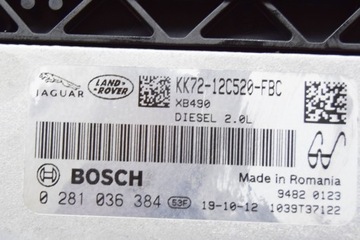 JAGUAR E-PACE X540 JEDNOTKA ŘÍDÍCÍ MOTOREM ECU KK72-12C520-FBC 2.0 DI