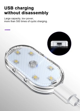 Сенсорный светильник для мини-автомобиля SEAMETAL для пола, багажника, потолка, USB
