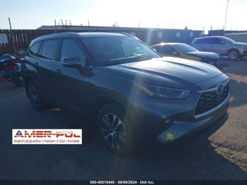 Toyota Highlander III 2023 Toyota Highlander 2023, 2,4L, 4x4, XLE, po gradobiciu 2.4 Benzyna 265KM