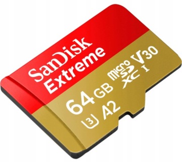 Карта памяти SANDISK Extreme microSDXC 64 ГБ