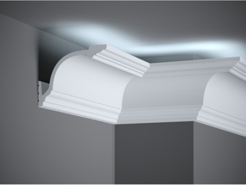 MARDOM DECOR LISTWA KARNISZOWA MD156 LED H-14.5cm - Gzyms - Sufitowa