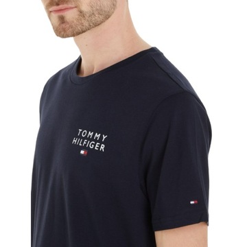 TOMMY HILFIGER KOSZULKA MĘSKA T-SHIRT GRANAT r.L