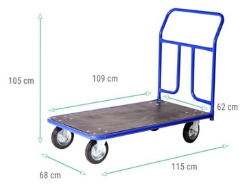 Тележка складская транспортная ПЛАТФОРМА 400 кг.