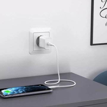 АВТОМОБИЛЬНОЕ ЗАРЯДНОЕ УСТРОЙСТВО USB C 20ВТ ДЛЯ IPHONE + ВИЛКА