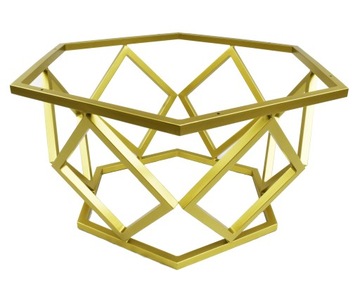 Stelaż ławy HExagon GOLD Mat LOFT Glamour