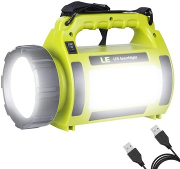 LATARKA LED SZPERACZ SOS 10W 3600mAh POWERBANK PREMIUM