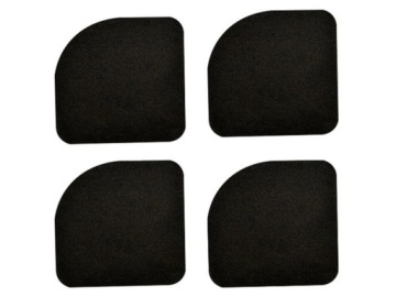 АНТИВИБРАЦИОННЫЕ ПОДУШКИ ДЛЯ СТИРАЛЬНОЙ МАШИНЫ ПОСУДОМОЕЧНАЯ МАШИНА МЕБЕЛЬНЫЙ КОВРИК ПЕННЫЙ ЧЕРНЫЙ 4 шт.