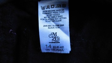 Spodnie lniane 42/14/XL/42 czarne nowe