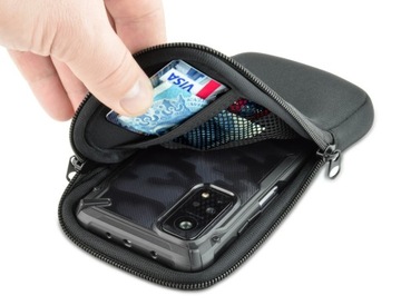 Etui ochronne na szyję zapinane wsuwka pokrowiec na telefon Pillow czarne