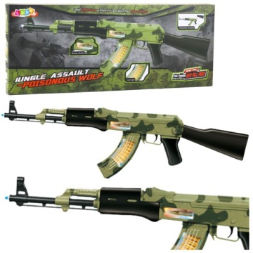 Karabin Військовий Камуфляж Вібрації Світло і звук 70 см Lean Toys