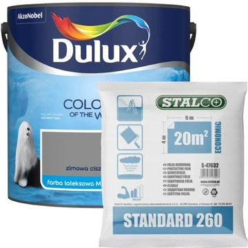 Dulux Kolory Świata Farba Zimowa Cisza 2,5L+GRATIS