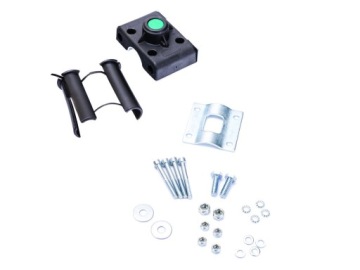 ELIBAS Серое детское велосипедное сиденье