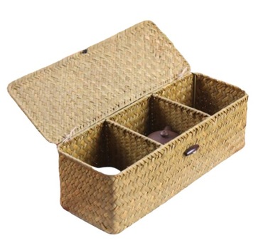 ORGANIZER PLECIONY TRAWA MORSKA 3 PRZEGRÓDKI KOMORY KOSZ BOHO NATURAL