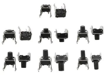 Microswitch mikro switch push button 90° 6x6x4.3