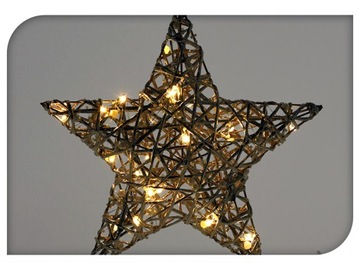 Подвесная звезда из белой бумаги, 60 см.