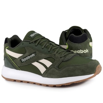 Buty męskie sportowe Reebok GL 1000 RUNNING ZIELONY, BIAŁY SKÓRA