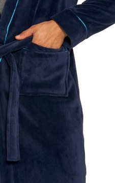 Moraj Szlafrok Męski Frotte Navy-Blue 7000-001 2XL