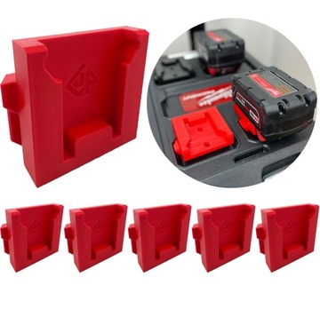 P4U 6x Uchwyt packout na baterie M18 Milwaukee