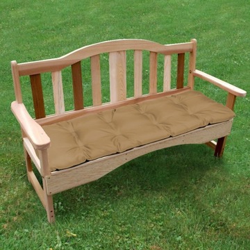 Poduszka na ławkę ogrodową huśtawkę 100x50 beż