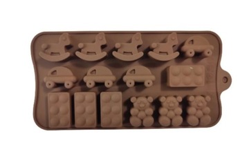 FOREMKA SILIKONOWA DO CZEKOLADEK - ZABAWKI -FSR01