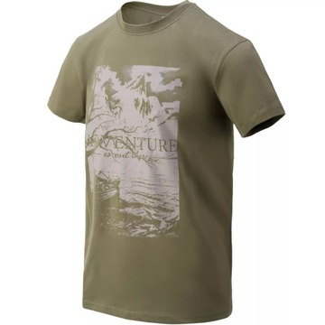 T-Shirt Helikon Adventure Is Out There Olive XL