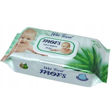 MORS CHUSTECZKI DLA DZIECI NAWILZANE ALOES 72SZT