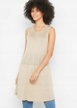 40 Bonprix БЕЖЕВЫЙ ЖИЛЕТ