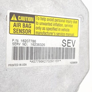 16207786 MODUL AIRBAG CADILLAC SEVILLE 4.6 STS V8