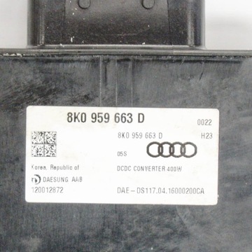 8K0959663D JINÉ MODUL 2.0 TDI QUATRO 135 2017 AUDI Q3 (8U)