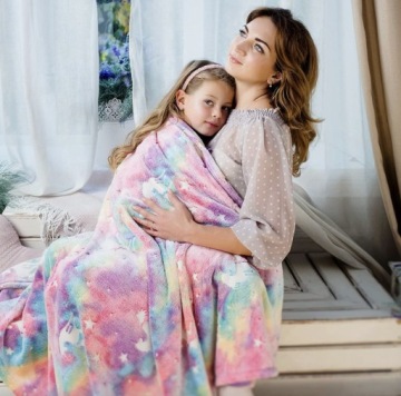 СВЕТЯЩЕЕСЯ В ТЕМНОТЕ ОДЕЯЛО 150X200 ЕДИНОРОГ МЯГКОЕ МЯГКОЕ ОДЕЯЛО ДЛЯ ДЕТЕЙ