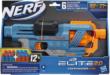 НАБОР — NERF ELITE 2 COMMANDER ПИСТОЛЕТ + АКСЕССУАРЫ