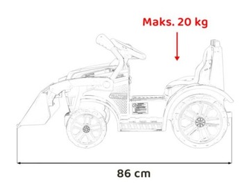 Трактор-бульдозер G320 для самых маленьких детей