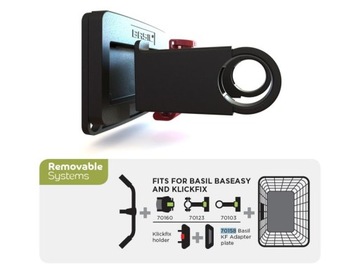 Монтажная пластина для корзины BASIL KLICKFIX ADAPTER си