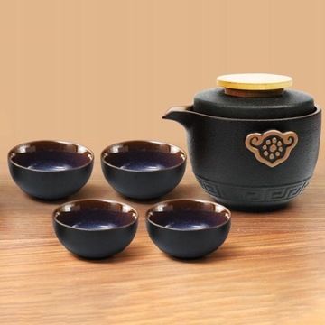 Китайский уличный чайный сервиз из керамики