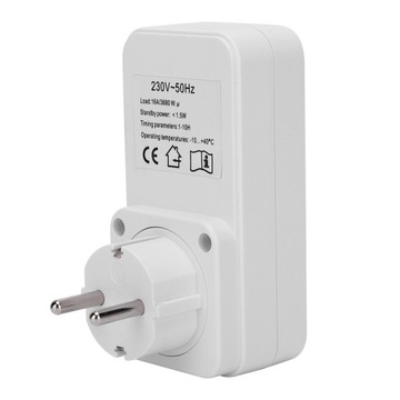 Timer Przełącznik gniazda zasilania Wtyczka