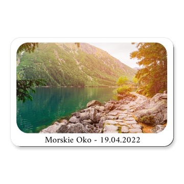 Фотомагнит с фотографией на холодильник В ПОДАРОК ​​на свадьбу, 10х7см