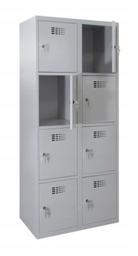 Szafa 8 skrytkowa 180x60x50 szafka BHP depozytowa