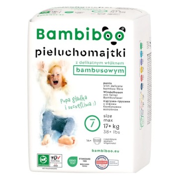 Трусики-підгузки З Волокном Бамбуковим р.7 Pantsy 14 шт.17 кг+ MAX Bambiboo