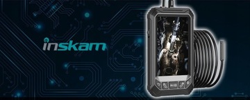 ИНСПЕКЦИОННАЯ КАМЕРА Трубный эндоскоп 4 насадки 1080P FULL HD 5-дюймовый IPS-ЭКРАН