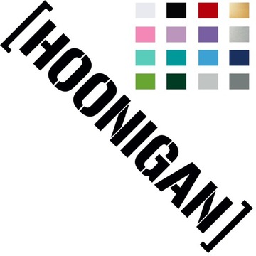 Naklejka na samochód HOONIGAN Tuning 15cm