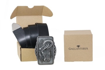 КОЖАНЫЙ РЕМЕНЬ ДЛЯ МОТОЦИКЛИСТОВ, ПРЯЖКА ЧОППЕРА