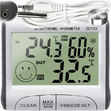 ПОГОДНАЯ СТАНЦИЯ ТЕРМОМЕТР ГИГРОМЕТР ЗОНД - CE