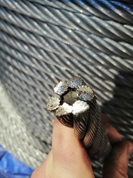 Lina Linka stalowa ocynkowana 4mm 6x19 hot ocyn 1m