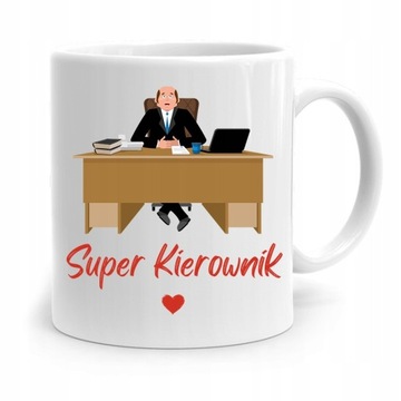 KUBEK PREZENT DLA KIEROWNIKA SUPER KIEROWNIK z Nadrukiem ze Zdjęciem