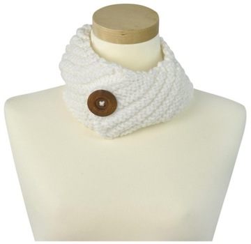 SALE-% urocza OPASKA wielki GUZIK na zimę cz0371-1