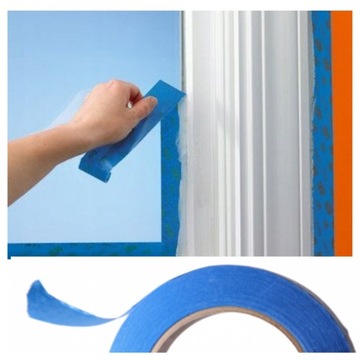TAŚMA MALARSKA MASKUJĄCA PAPIEROWA NIEBIESKA 48X50 TAŚMY PROFESJONALNA HIT