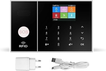 БЕСПРОВОДНАЯ ДОМАШНЯЯ СИГНАЛИЗАЦИЯ GSM 4GWiFi Охранная система СИГНАЛИЗАЦИЯ